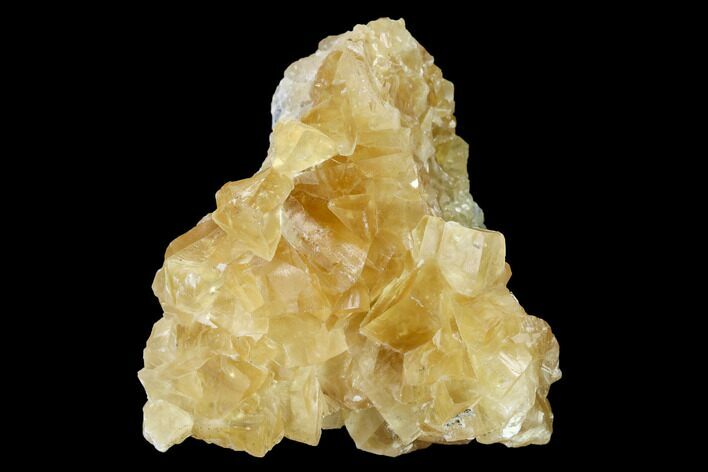 Lustrous Yellow Calcite Crystal Cluster - Fluorescent! #146641